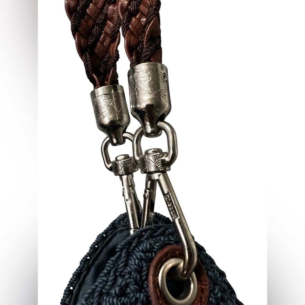 The Sak Blue Knit Braided Handle Shoulder Bag - Picture 7 of 16